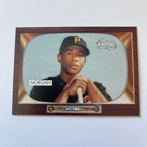 2004 Bowman Heritage Nyjer Morgan Pittsburgh Pirates SP Rookie RC Card #318