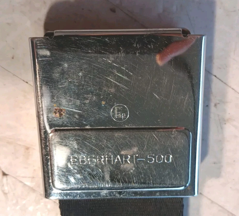 Cinturón de seguridad original 1963-64 GM Oldsmobile Cutlass 442 98 F-85 Dynamic 88 negro Foto 3 de 4