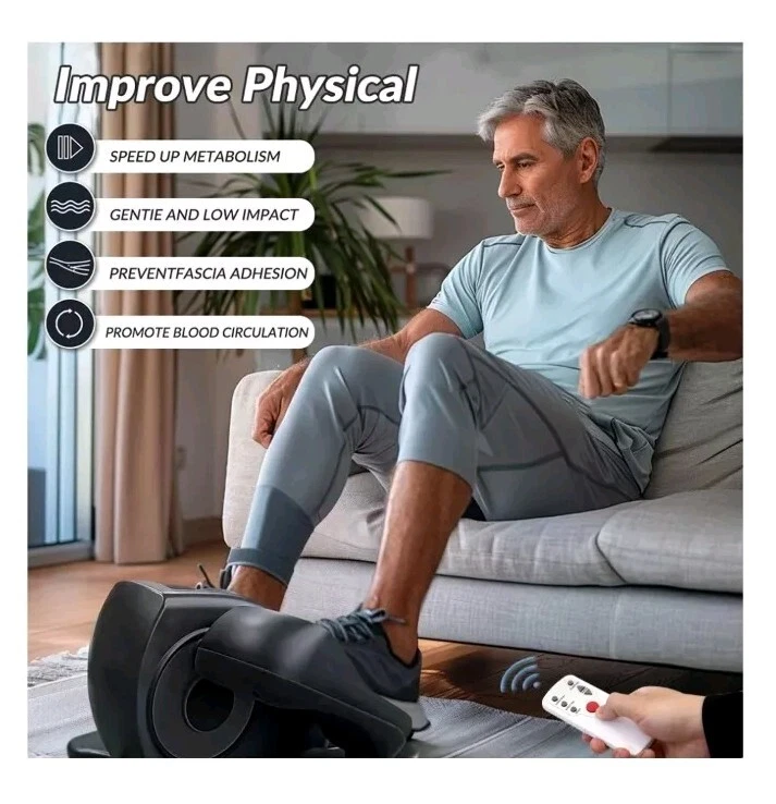 Under Desk Elliptical Machine, Ellipse Leg Exerciser for Seniors Fully Assembled - Image 2 of 4