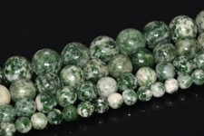 Natural Green Dot Jasper /Tree Agate AA Round Gemstone Loose Beads 4/6/8/10/12MM