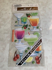 STICKO EK SUCCESS STICKERS VELLUM DRINKS BEVERAGE COCKTAILS FRUIT 19PCS