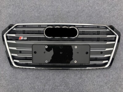 S5 Stil Chrome Silber Grill Kühlergrill Frontgrill Für Audi A5 S5 2017-2019