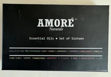 Amore Naturals 100% Pure Set Of 16 High Grade Essential Oils Sealed Free Ship!