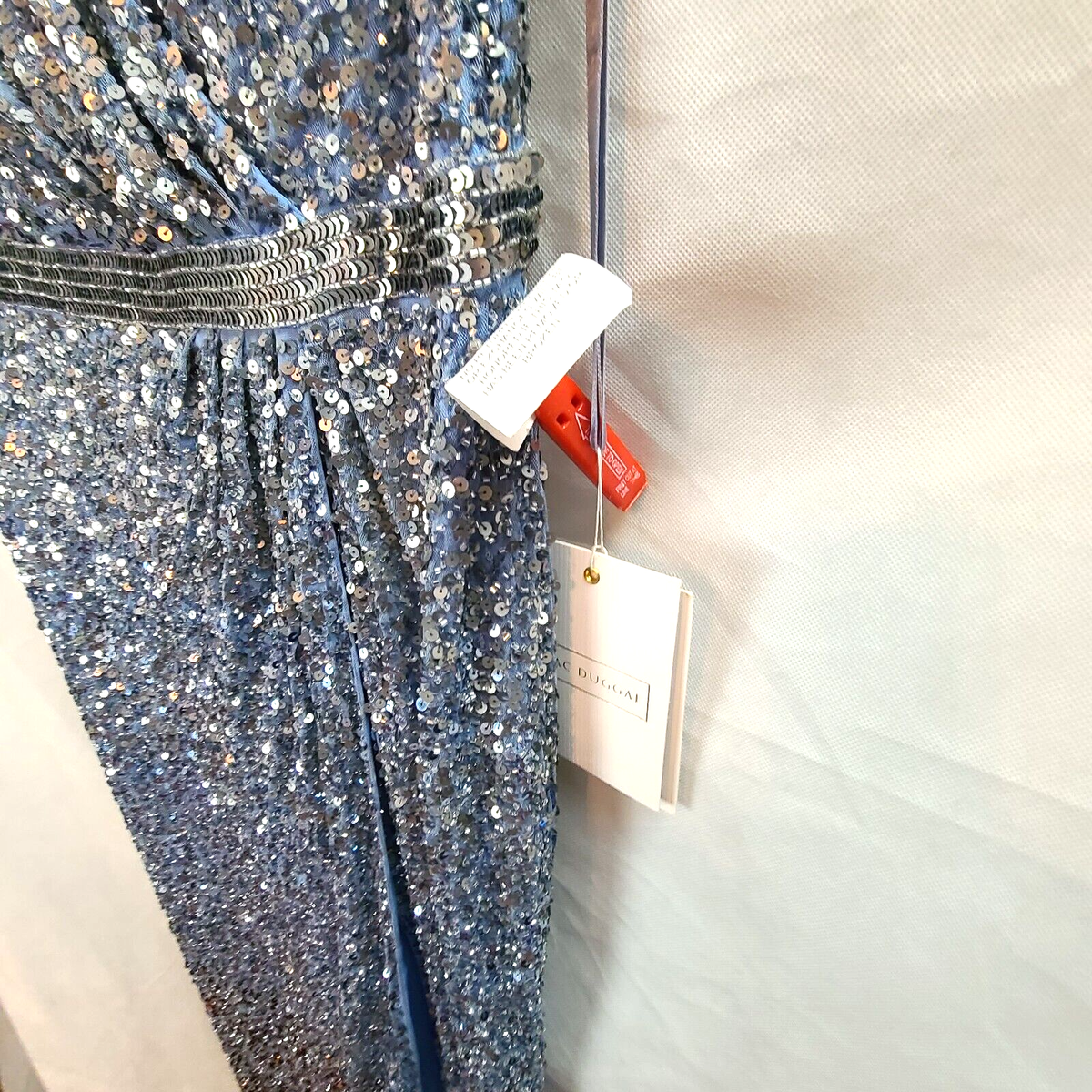 Mac duggal SALE エメラルドスイートハート ネック ロングドレス MAC DUGGAL ロング ドレス スパンコール 長袖 パーティドレス
