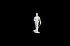 MARX Sailor Shore Patrol  white 54mm plastic toy soldiers playset