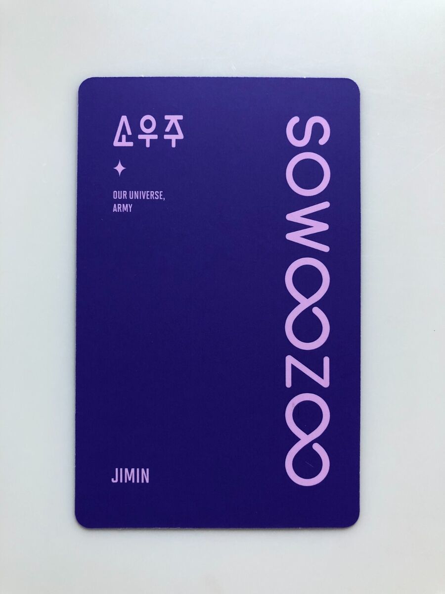 BTS Bangtan Jimin Muster Sowoozoo Blu-ray & DVD Official Photo Card 2set