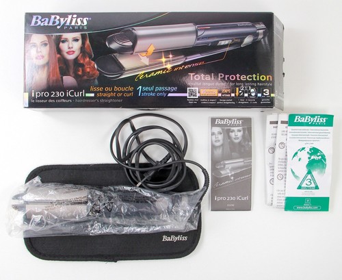 BaByliss i pro 230 iCurl ST270E Intense Ceramic Straight and Curly Hair Straightener