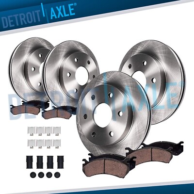 Front Rear Disc Rotors Brake Pads for 2010 - 2017 Expedition Lincoln Navigator