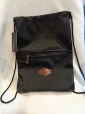 BLUELINE LAW BUREAU Upscale Drawstring Bag  Black Color  New With Tags  Padded