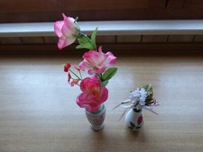 Vasen V&auml;schen 2 St&uuml;ck florales Dekor Bavaria Kunstblumen (Mu)