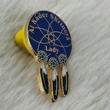 Al Kader Shrine Freemason Oregon Masonic Lady Dream Catcher Lapel Pin