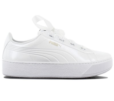 puma vikky platform schwarz weiß
