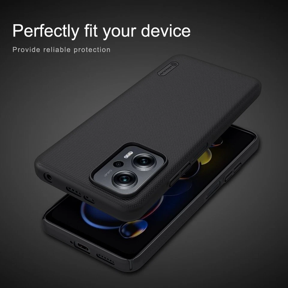Nillkin Super Frosted Black For Xiaomi Poco X4 GT / Redmi Note 11T / 11T Pro+ - Image 4 of 4