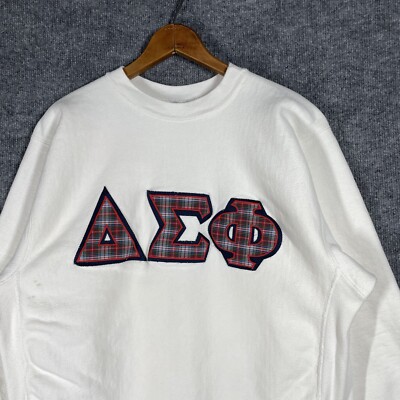 VINTAGE 90s Champion Reverse Weave Delta Sigma Phi Fraternity