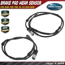 2x Front & Rear Brake Pad Wear Sensor for BMW F25 F26 X3 X4 2015-2018 2.0L 3.0L