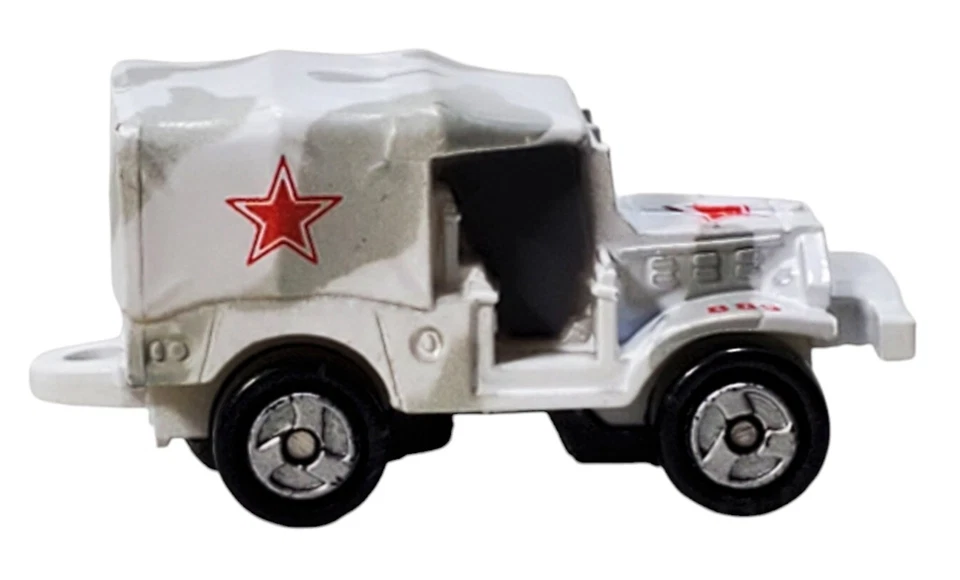 Micro Machines Galoob 1986 CCCP Soviet Military Command Truck Jeep Grey Camo - Image 2 of 4