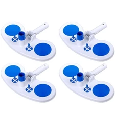 Pooline Manual Pool Brush Vacuum Head for Swimming Pools 11506 (4 Pack)