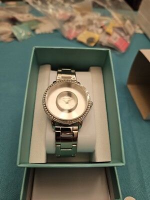 Origami Owl Locket Watch (new) Signature w/Swarovski Crystals