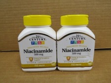 21st Century Niacinamide 500 mg Tablets 110-Count X 2 Packs EXP 0523