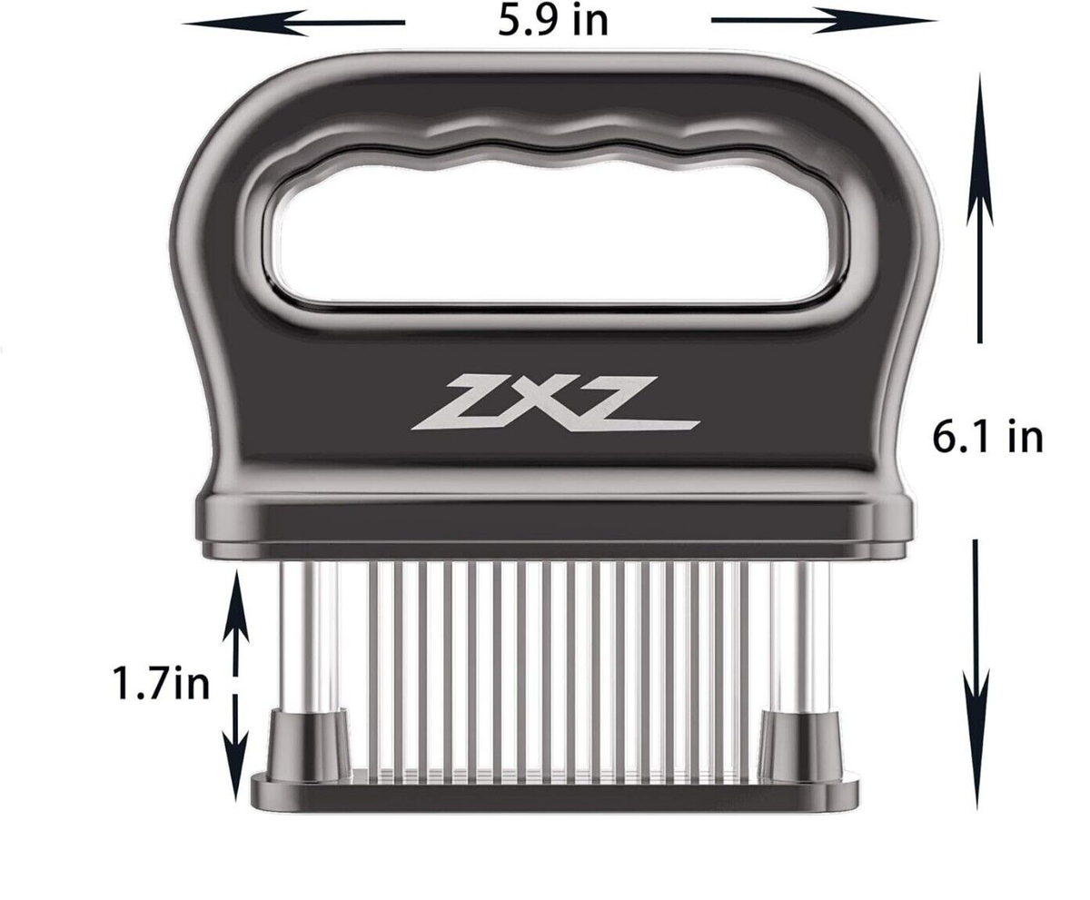 ZXZ Meat Tenderizer, 48 Stainless Steel Sharp Needle Blade, Heavy