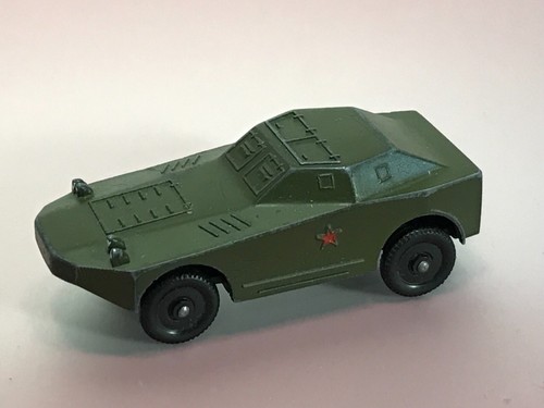 VTG USSR Armored Car Toy Aluminum Cast Red Army Toy 1988 year
