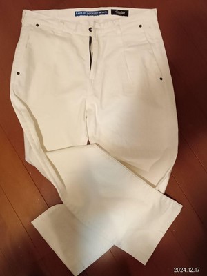 Haruhito X I Swim White Cotton Denim Pants Size 34 Made in Japan 