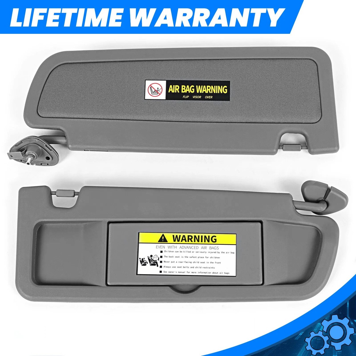 2pcs Grey Sun Visor For Honda Civic 2006-2011 Visors Left & Right Visor 2pcs Grey Sun Visor For Honda Civic 2006-2011 Visors Left & Right Visor