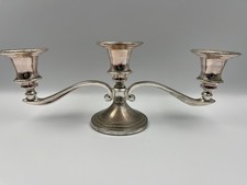 Vintage silver plated candelabra.
