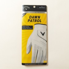 Callaway Dawn Patrol Golf Glove mens size Large right hand In White Leather NEW