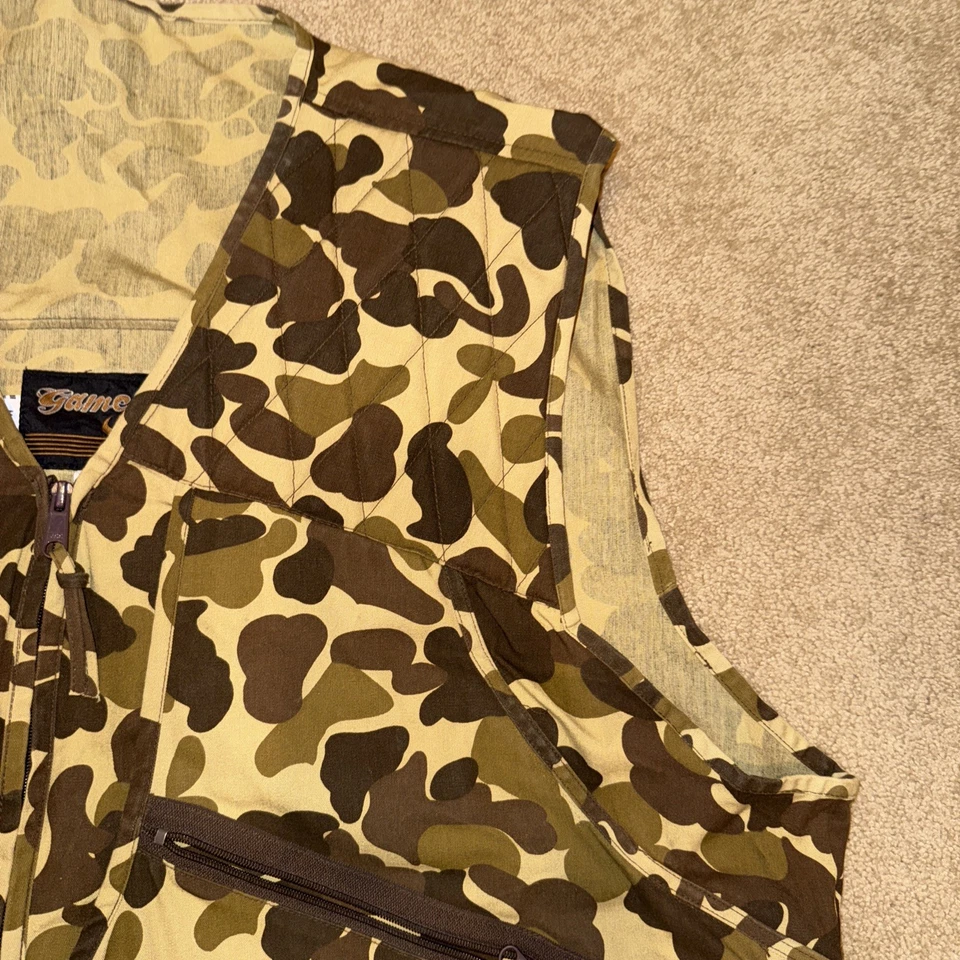 Chaleco de Caza Camuflado Gamehide 3XL Bolsa de Juego Bolsillos Concha Ranuras Hombros Acolchados Foto 4 de 4