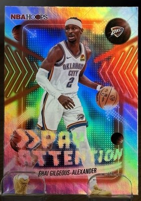 Shai Gilgeous-Alexander 2025-26 Topps NBA Hoops Pay Attention #PA-12 OKC Thunder