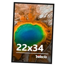 Picture Frame for Wall Display Picture Frame with Shatter Resistant 22x34 Black