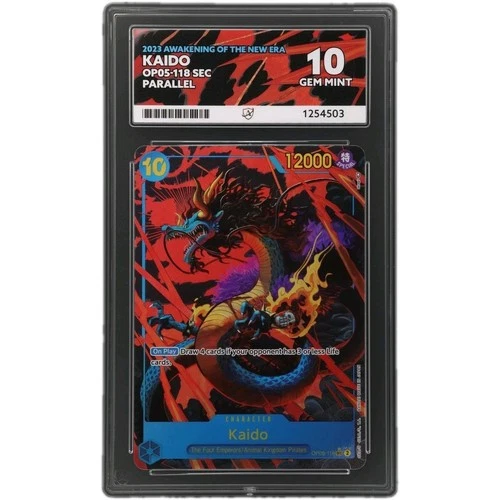 One Piece Kaido OP05-118 One Piece TCG Parallel SEC Rare - Ace 10 Perfect Subs