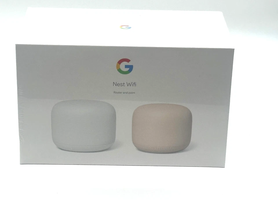 BRAND NEW Google Nest Wifi Router + Point (Snow & Mist) – AC2200 + AC1200 Mesh - Image 3 of 4