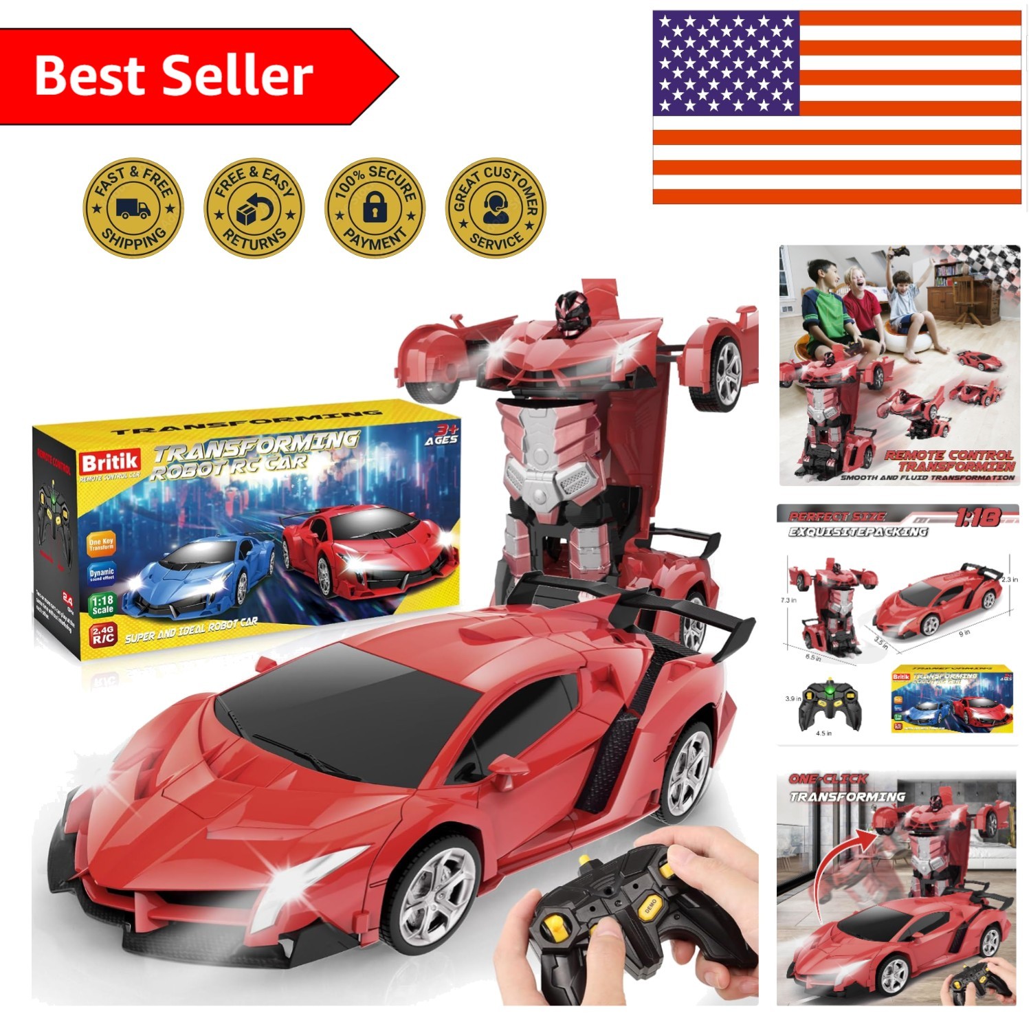 With One-key Feature - Ideal Gift For Boys 4-8