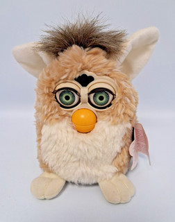 Furby Beige & White Model 70 800 Interactive Plush Toy Working