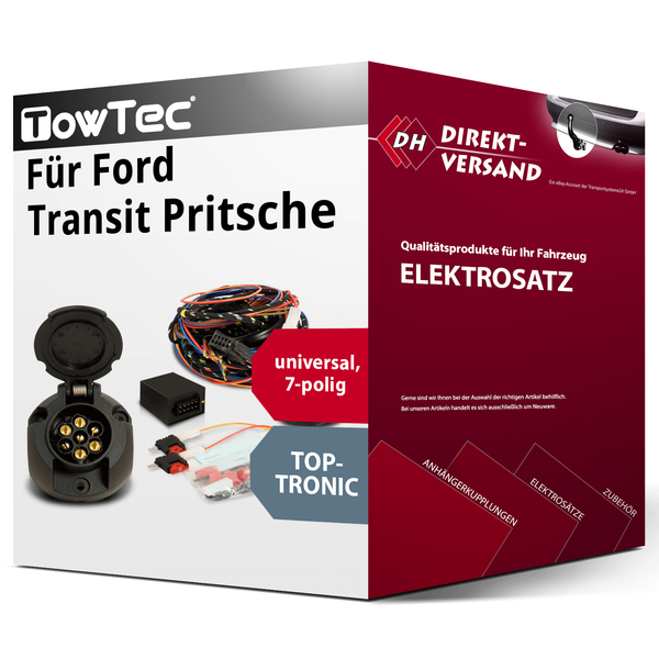 E-Satz 7Polig Universell für Ford Transit Pritsche 06.2006-12.2014 Neu-image