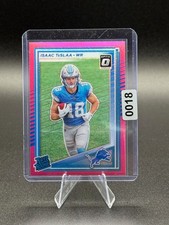 2025 Panini Donruss - Rated Rookie Isaac Teslaa #338 Optic Preview Pink Prizm...
