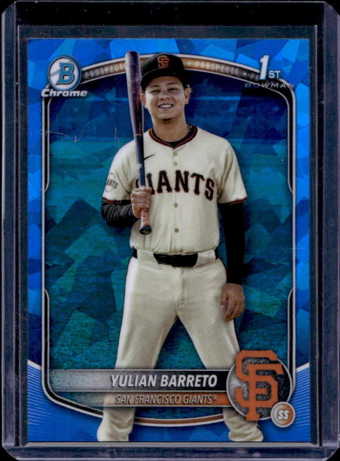 2025 Bowman Chrome Sapphire Yulian Barreto 1st #BCP-229 Giants