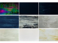 9 Sheets Stained Glass Sheet, 4 x 6 inch Stained Glass Supplies Glass Pieces ...