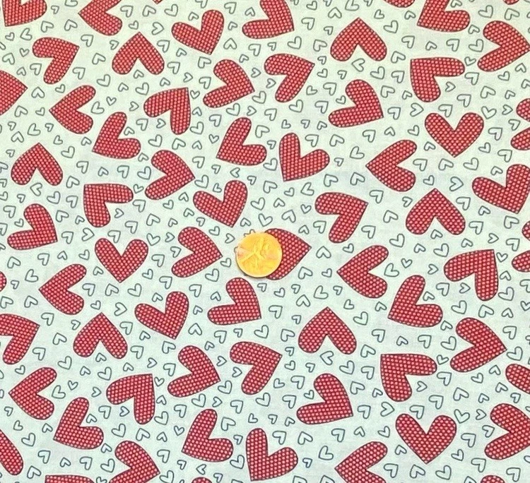First Crush Red Polka Dot Hearts by Sweetwater Fabric by Moda, BTHY, Valentines - Image 3 of 4