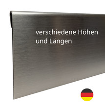 Rasenkante Metall Beeteinfassung Edelstahl Inox VA Gartenkante Grasrand bis 2m