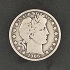 1906 Barber Half Dollar 50C Silver Philadelphia Mint Circulated