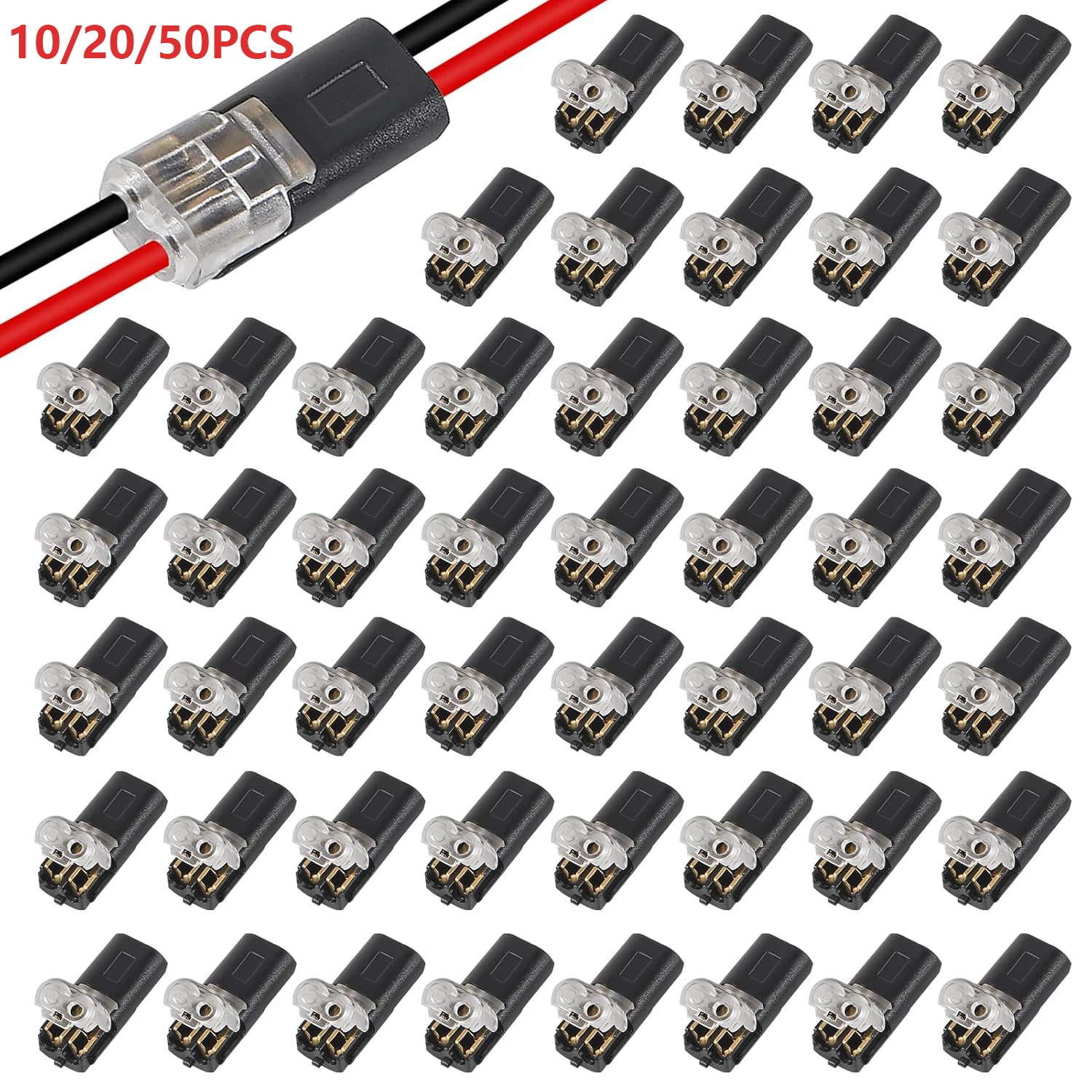 Waterproof 2 Pin Snap Connector for Electrical Wire Cable