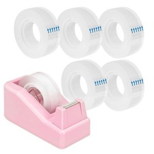 Lightweight Desktop Tape Dispenser, Tape Holder with 6 Rolls Transparent Tape...