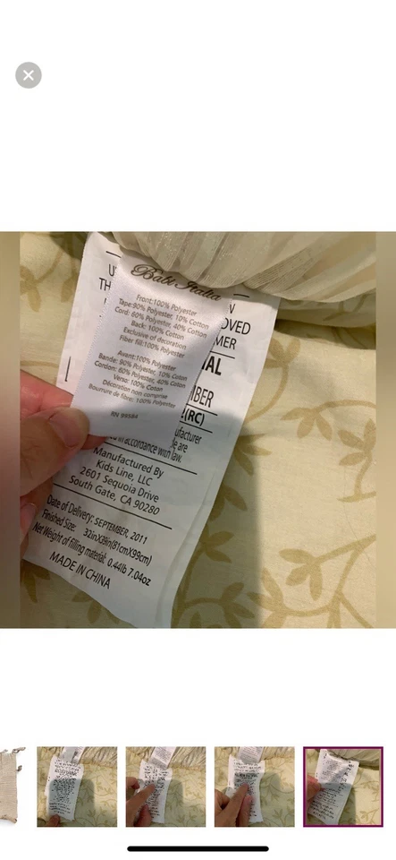 Комплект постельного белья для кроватки Babi Italia Fairytale Princess Fancy золотисто-желто-коричневый бежевый LUNA - Изображение 4 из 4