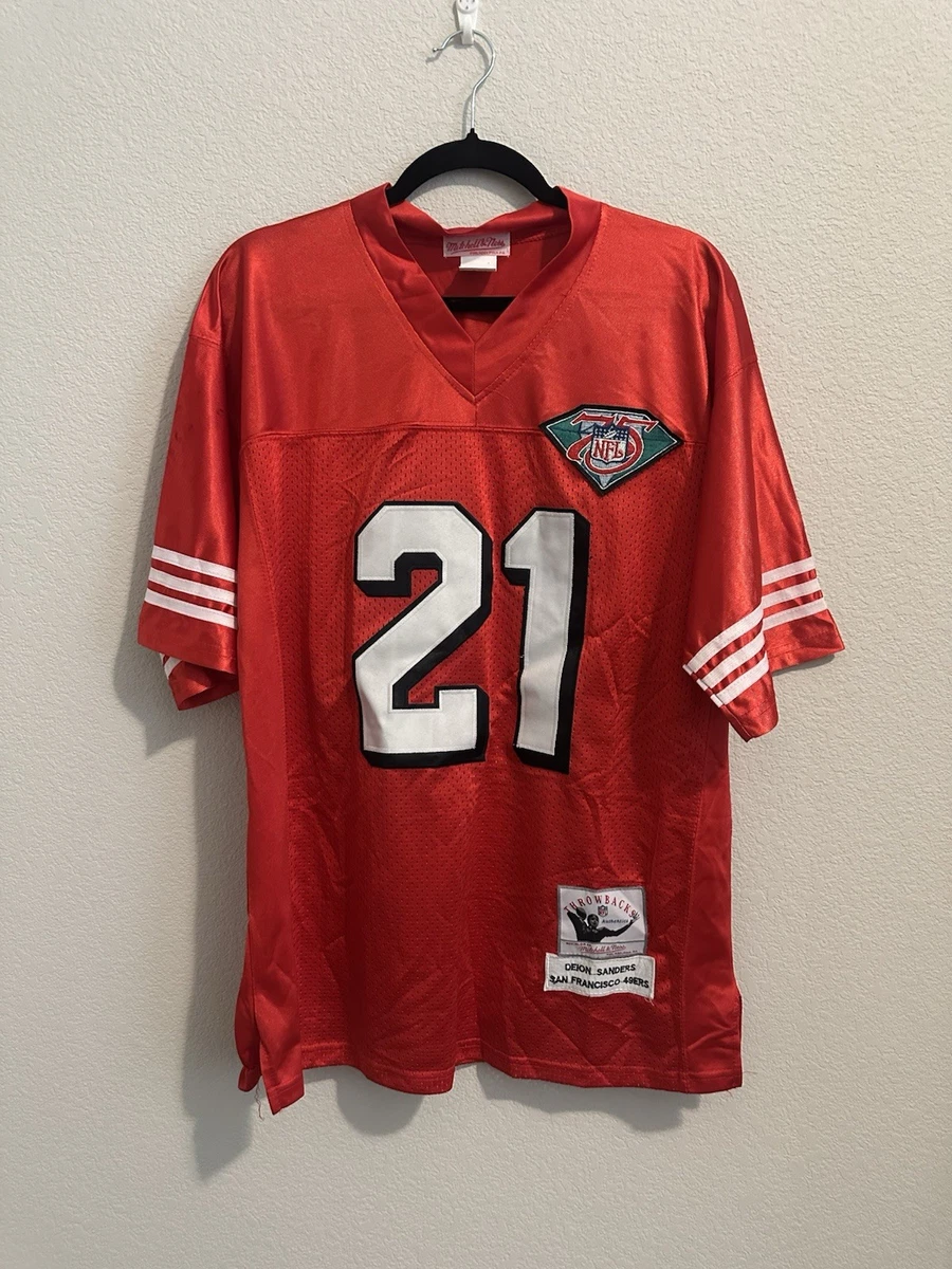 Mitchell & Ness Deion Sanders San Francisco 49ers NFL Jerseys for