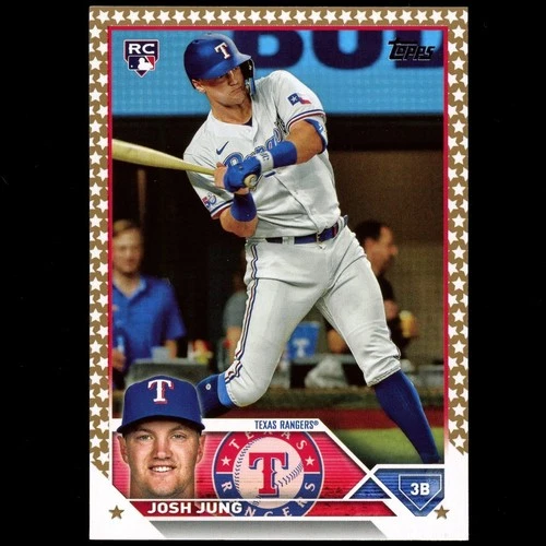 2023 Topps Series 2 #529 Josh Jung Rookie RC Gold Star Parallel SP Texas Rangers