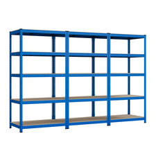 3 BAY MEGA DEAL Garage Shelves Shelving 5 Tier Unit Racking Boltless Heavy Duty