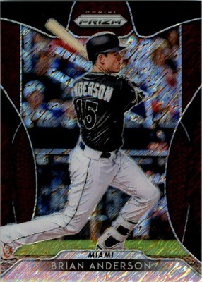 2019 Panini Prizm Prizms Burgandy Shimmer #190 Brian Anderson /25 - BB